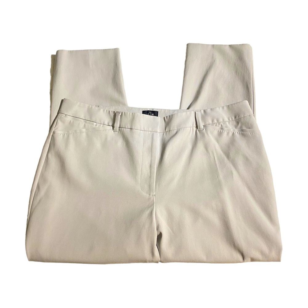 White House Black Market Cream Trousers